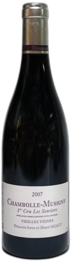 illustration du vin Sigaut Chambolle Musigny 1er Cru les Sentiers 2007