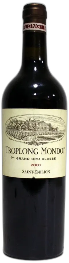 vue du vin Troplong Mondot 2007