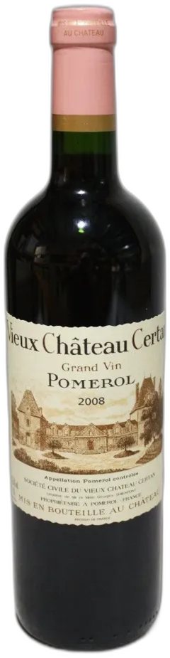 capture du vin Vieux Château Certan 2008 Rouge