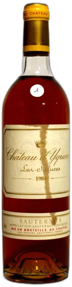 image du vin Yquem 1984 Etiquette Très Légèrement Tachée