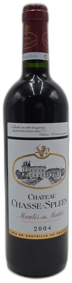 aperçu du vin Château Chasse Spleen 2004