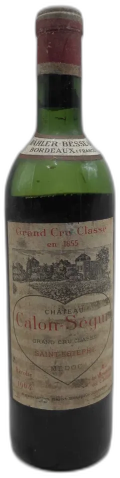 vue du vin Château Calon Ségur Bas 1964