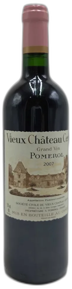 capture du vin Vieux Chateau Certan 2007