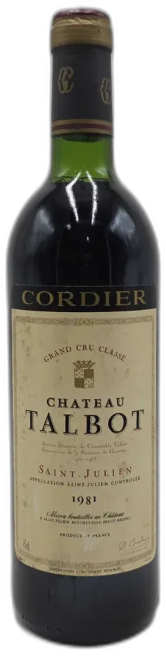 photos du vin Château Talbot 1981
