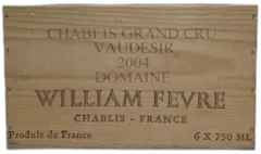 photo du vin Vaudésir Domaine William Fèvre 2004