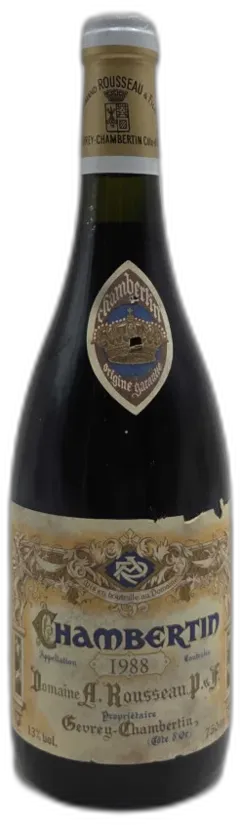 photo du vin Chambertin Grand Cru Domaine Armand Rousseau 1988