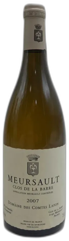 vue du vin Clos de la Barre Domaines des Comtes Lafon 2007