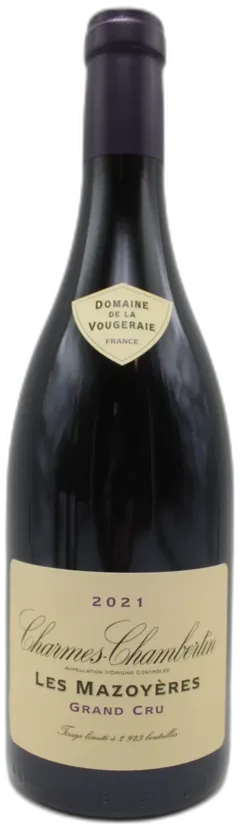 vue du vin Domaine de la Vougeraie Charmes-Chambertin Grand Cru les Mazoyeres 2021