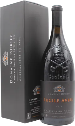 vue du vin Domaine Durieu Chateauneuf-du-Pape Cuvee Reserve Lucile Avril 2014