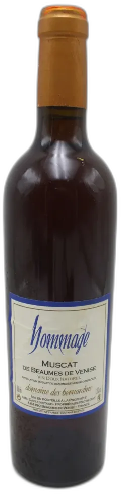 photo du vin Hommage Muscat Beaumes de Venise Domaine des Bernardins nm