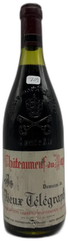photo du vin Domaine du Vieux Télégraphe Châteauneuf-du-Pape la Crau 70’S