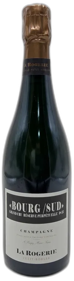 photo du vin 'le Bourg Sud' Grand Cru Reserve Perpetuelle Extra-Brut la Rogerie dg