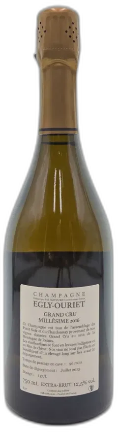 photo du vin Brut Millésimé Egly-Ouriet 2016