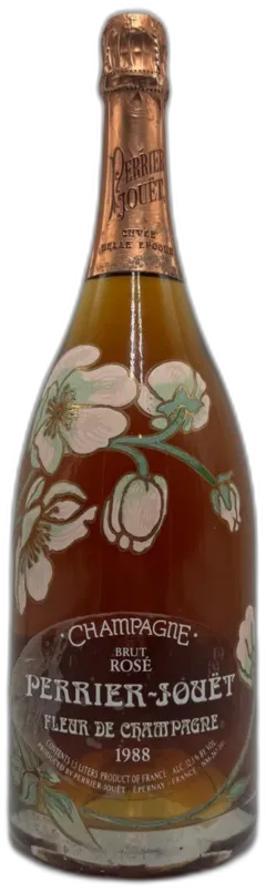 vue du vin Perrier-Jouet Belle Epoque Fleur de Champagne Brut Rose Millésime 1988