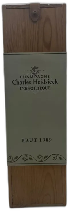 vue du vin Brut Oentothèque Charles-Heidsieck 1989