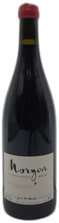 aperçu du vin Morgon Eponym Jean Foillard 2019