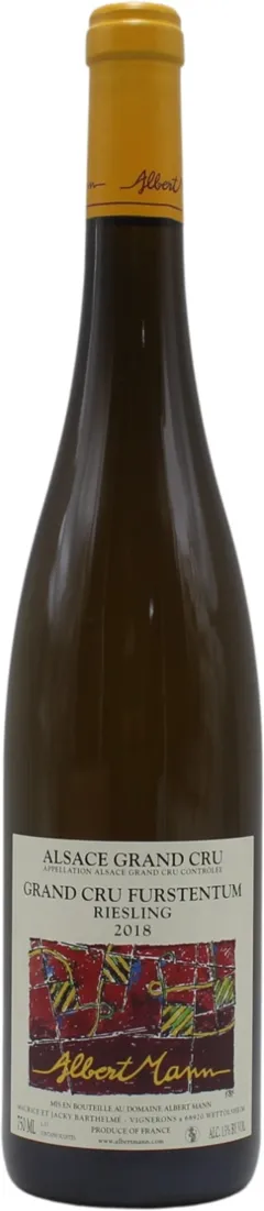 photo du vin Furstentum Riesling Domaine Albert Mann 2018