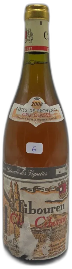 capture du vin Clos Cibonne Cotes de Provence Tibouren Rose 2008