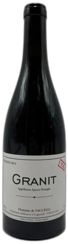 aperçu du vin Alain Courreges Domaine de Vaccelli Ajaccio Granit 174 2013