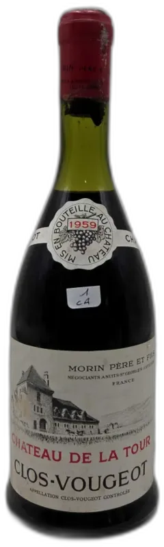 image du vin Clos de Vougeot ca Château de la Tour 1959