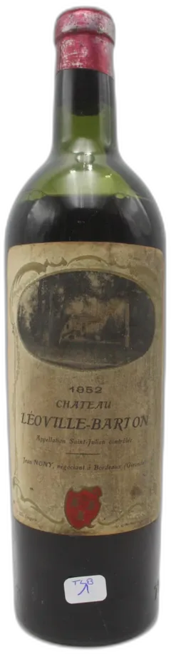 image du vin Château Léoville Barton Tlb 1952