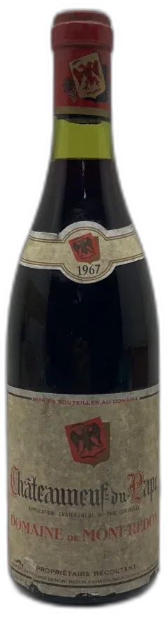 photos du vin Châteauneuf-du-Pape Rouge Château Mont Redon 1967
