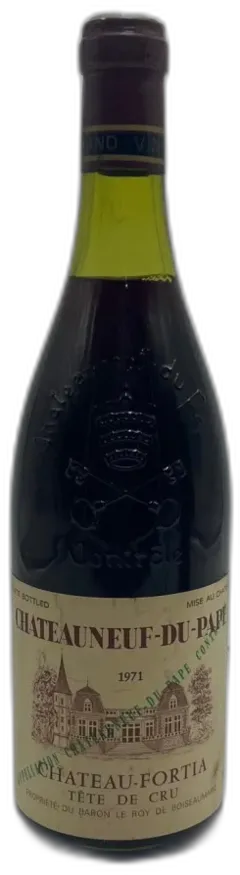 photo du vin Château Fortia Châteauneuf-du-Pape Tradition 1971