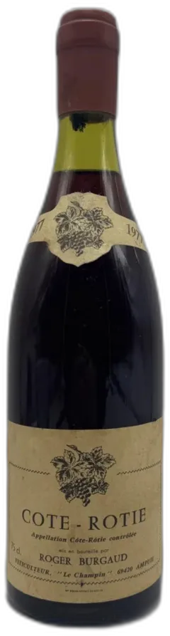 aperçu du vin Roger Burgaud Cote Rotie 1977
