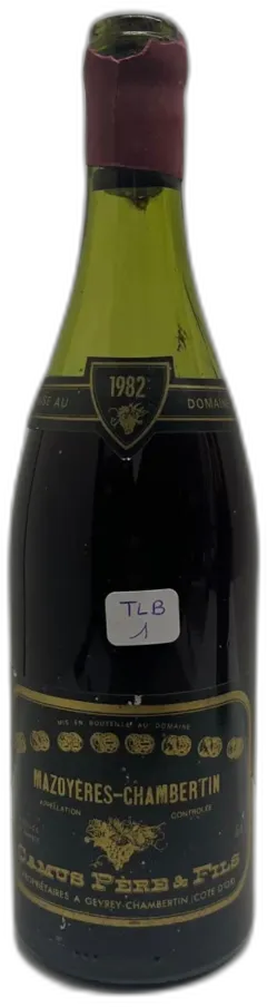 photo du vin Camus Père & Fils Mazoyeres-Chambertin Grand Cru Tlb 1982