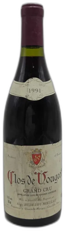 photo du vin Clos de Vougeot Domaine Hudelot-Noëllat 1991