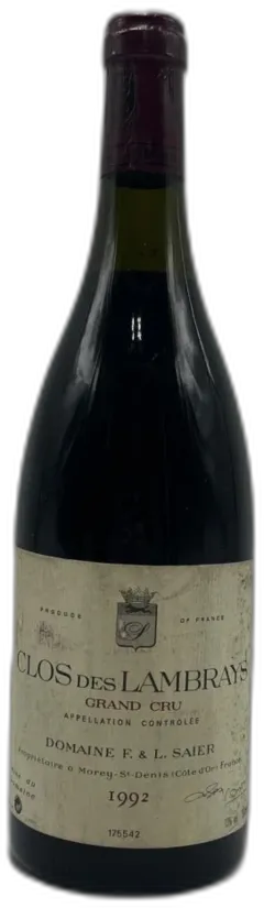image du vin Domaine des Lambrays Clos des Lambrays Grand Cru 1992