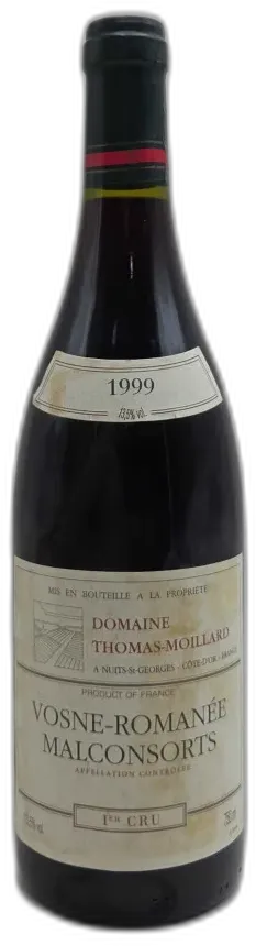 photo du vin Aux Malconsorts Thomas-Moillard 1999