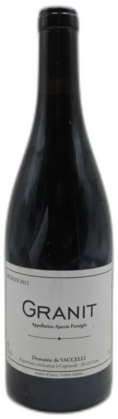 vue du vin Granit 174 Domaine Vaccelli 2012