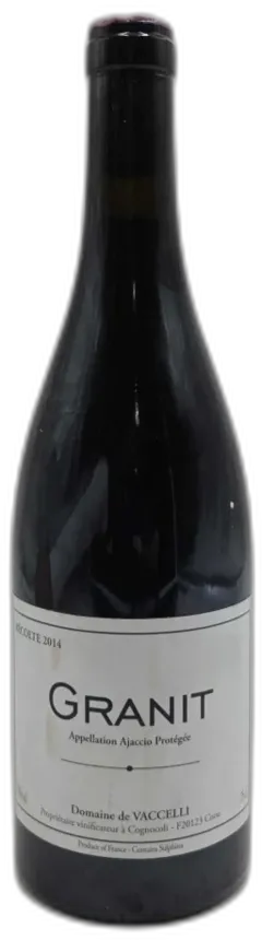 vue du vin Granit 60 Domaine Vaccelli 2014