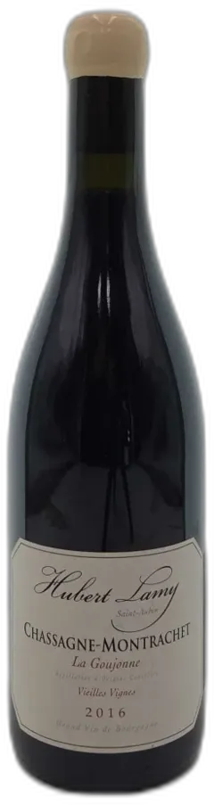 photos du vin Chassagne Montrachet Rouge la Goujonne Domaine Hubert Lamy 2016