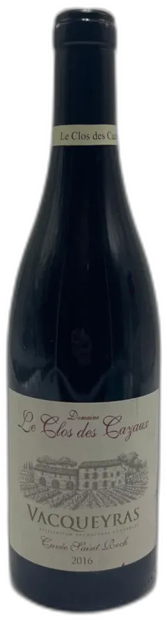 photo du vin Domaine Clos des Cazaux Vacqueyras Cuvée Saint Roch 2016