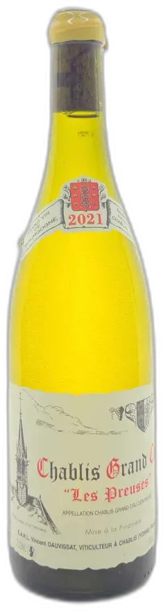 capture du vin les Preuses Domaine Vincent Dauvissat 2021