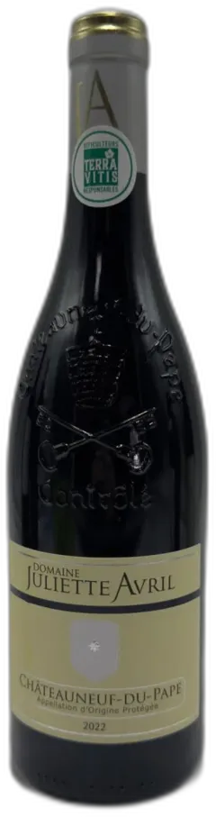 vue du vin Domaine Juliette Avril Chateauneuf-du-Pape 2022