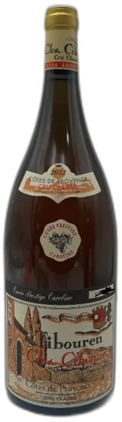 image du vin Clos Cibonne Côtes de Provence Tibouren Cuvée Prestige Caroline Rose 2022