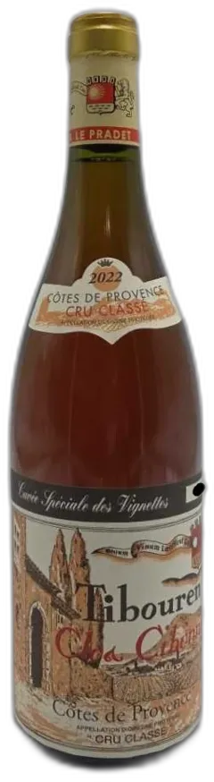 photo du vin Clos Cibonne Côtes de Provence Tibouren Cuvée Spéciale des Vignettes Rosé 2022