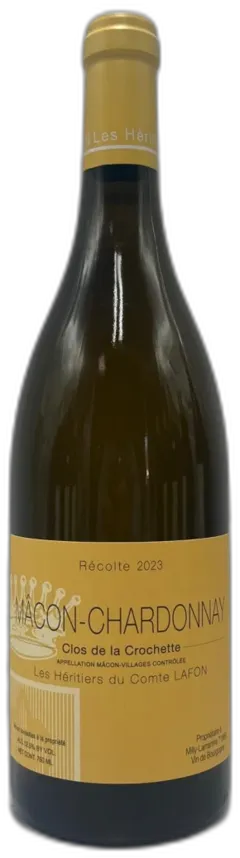 illustration du vin Domaine des Heritiers du Comte Lafon Macon Chardonnay Clos de la Crochette 2023