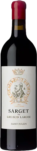 vue du vin Sarget de Gruaud Larose Saint Julien Rouge 2023