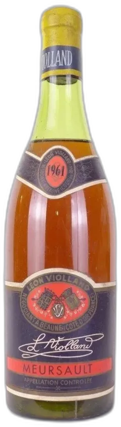 illustration du vin 1961 Meursault Léon Violland Blanc Bourgogne