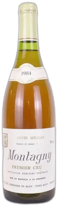 illustration du vin 1984 Montagny Vignerons de Buxy Premier Cru Blanc Bourgogne