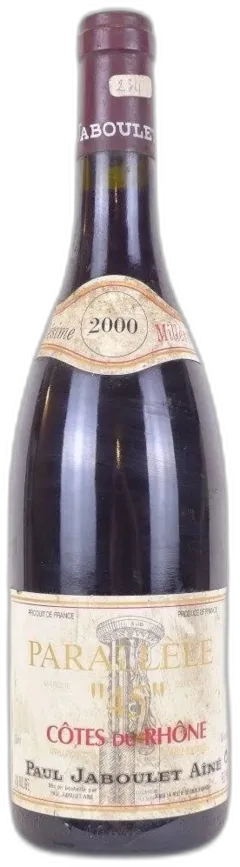 photo du vin 2000 Côtes du Rhône Paul Jaboulet Ainé Parallèle 45 Rouge Rhône