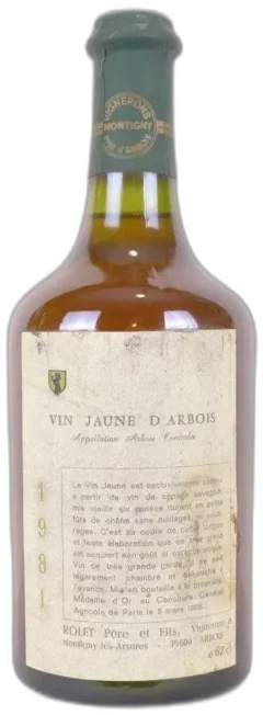 photo du vin 1981 Arbois Rolet Père et Fils Vin Jaune Blanc Jura