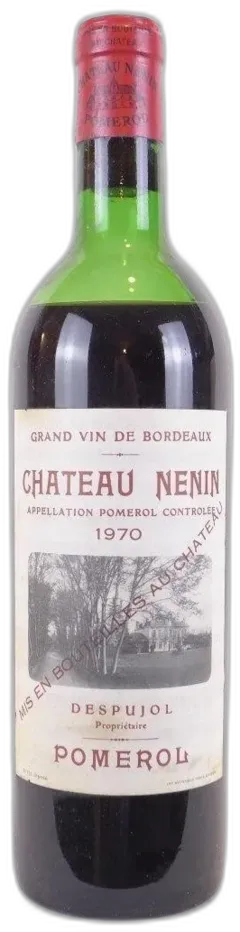 illustration du vin 1970 Pomerol Château Nenin Rouge Bordeaux
