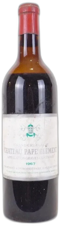 image du vin 1967 Pessac-Léognan Château Pape Clément Grand Cru Classé Mise Nony) Rouge Bordeaux
