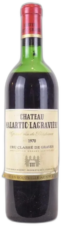 illustration du vin 1970 Pessac-Léognan Château Malartic-Lagravière Grand Cru Classé Niveau Bas) Rouge Bordeaux