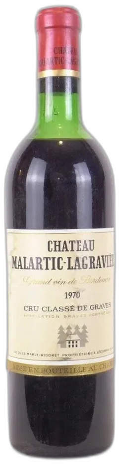 illustration du vin 1970 Pessac-Léognan Château Malartic-Lagravière Grand Cru Classé Niveau Bas) Rouge Bordeaux